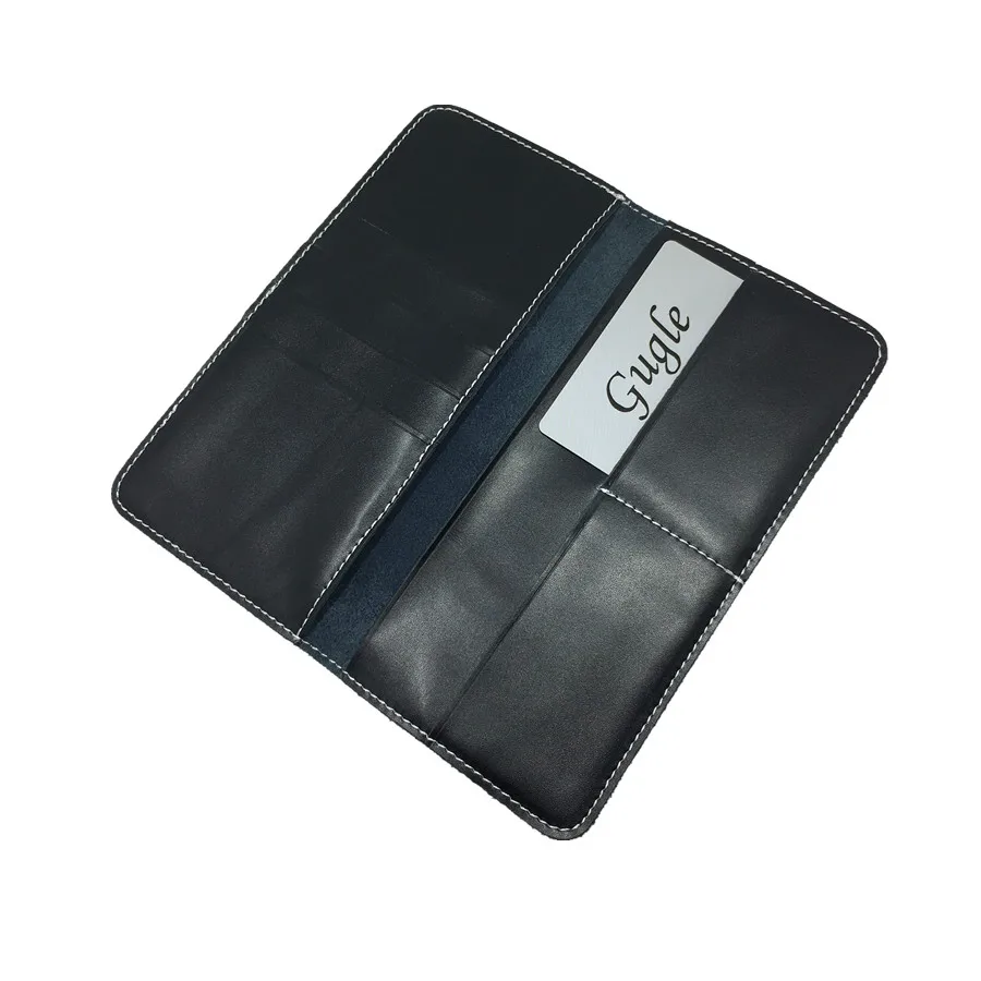 Кошелек для карт из натуральной кожи Мужской гладкий мягкий кожаный клатч