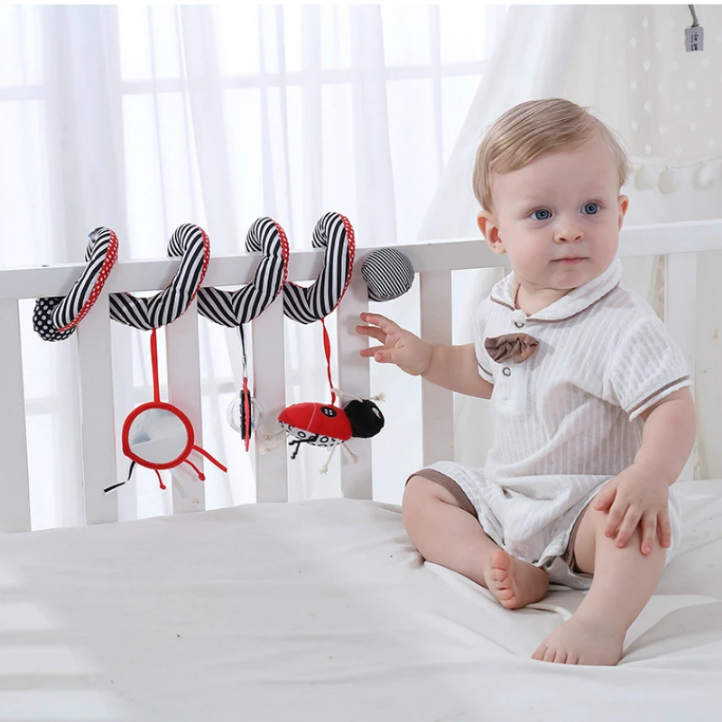 Мягкая детская кроватка игрушка на спирали для коляски детские игрушки