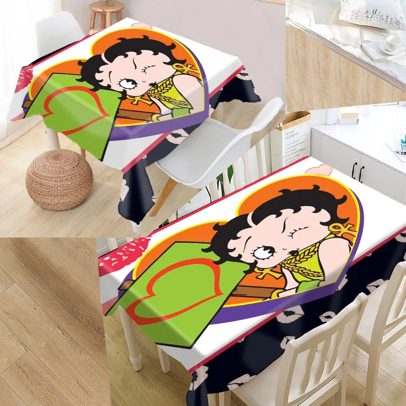 tablecloth10 Шунцянь пользовательские betty boop скатерть квадратная/Прямоугольная Скатерть для свадьбы скатерти покрытие ТВ чайная скатерть - Цвет: tablecloth10
