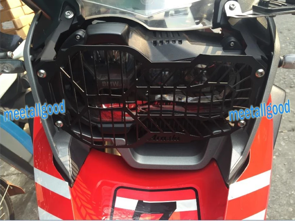 

Motorcycle Front Headlight Head lamp Protector Guard for BMW R1200GS Adventure ADV 2013 2014 Black