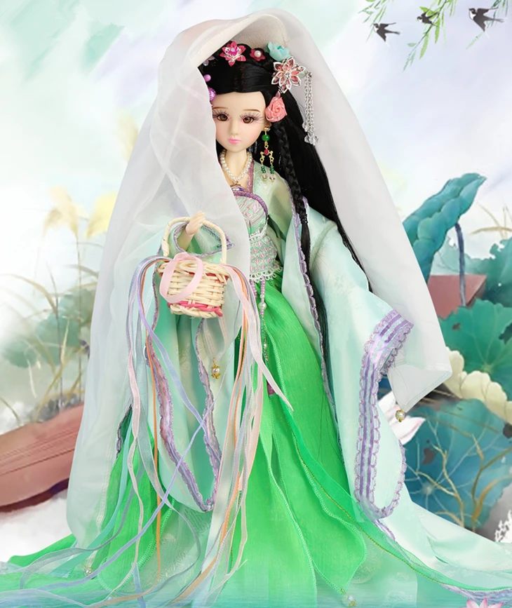 Бесплатная доставка китайские древние мифы игрушки BJD модель макияж улыбка куклы