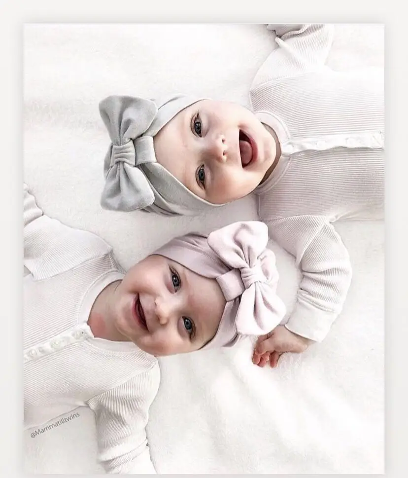 

Baby Cotton Beanie Hat Spring Autumn Butterfly Knot cap Children's Bow-Knot Hats For Girls