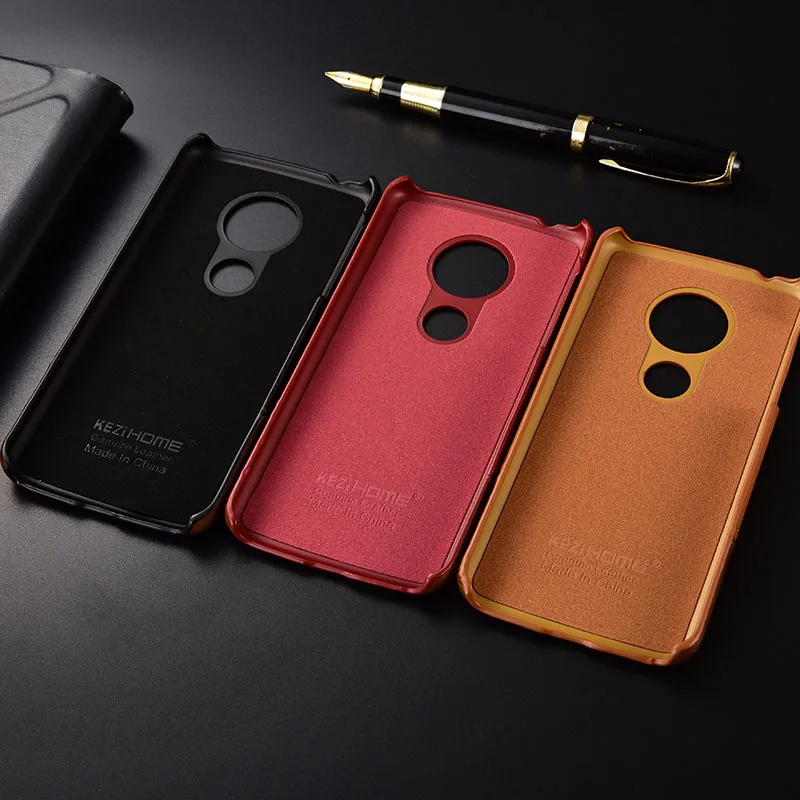 Чехол для Motorola Moto G6 Play KEZiHOME роскошный чехол из натуральной кожи жесткий телефона