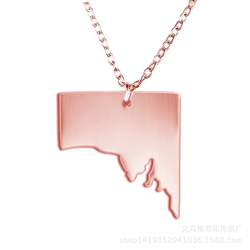 SUTEYI модные ожерелья с австралийской картой южноавстралийские подвески из
