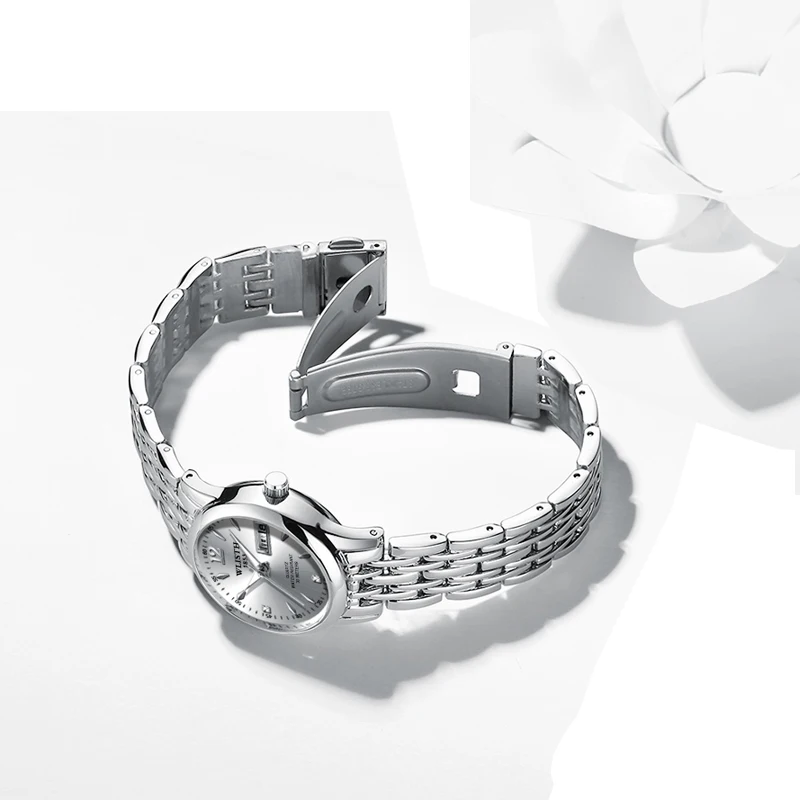 WLISTH Reloj Mujer 2019 женские часы Топ люксовый бренд розовое золото календарная неделя
