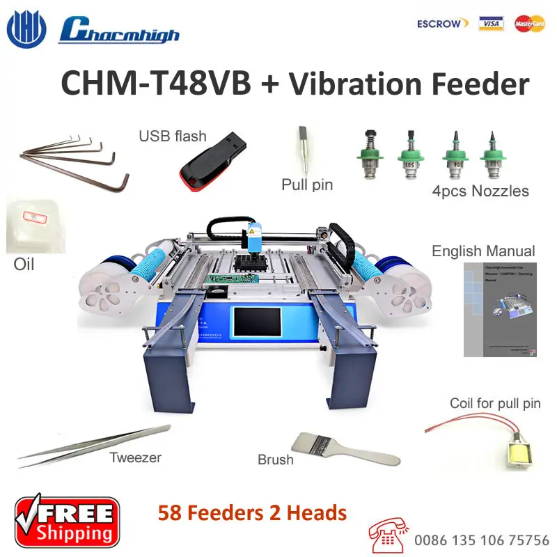 Скидка! CHMT48VB 58 кормушки SMT Палочки и вставьте электронное приспособление +