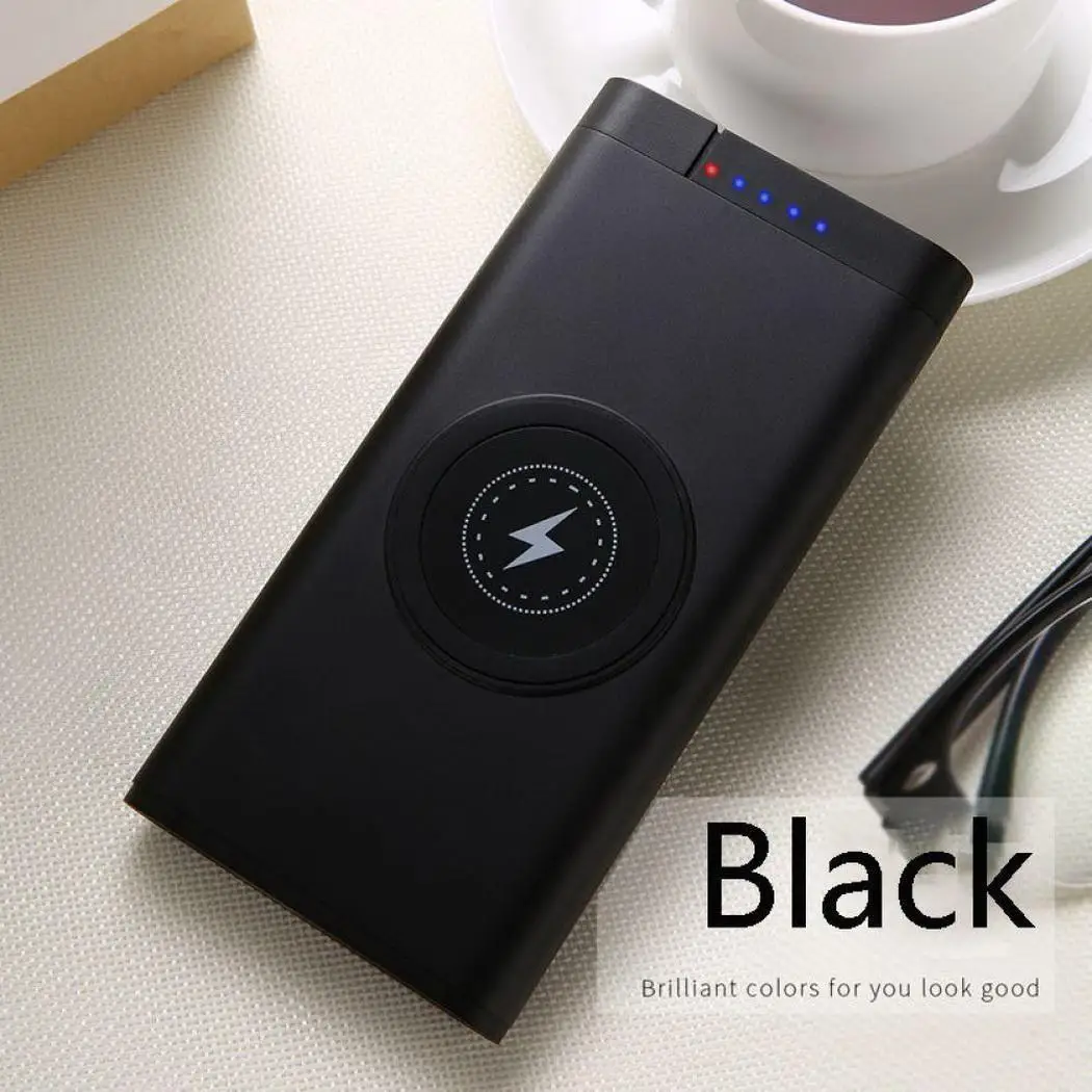 Модный портативный двойной вход USB выход Быстрая зарядка Беспроводной дом офис