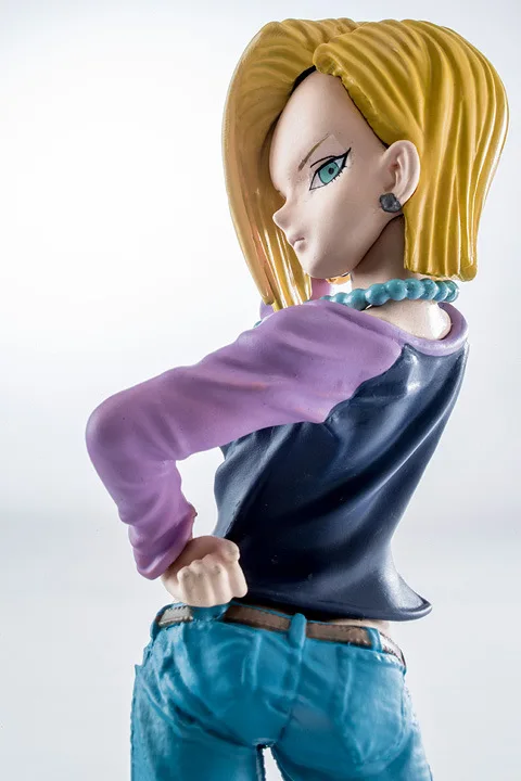 18 см Dragon Ball Z Android лазурь фигурку ПВХ Коллекция Цифры Игрушки для подарок на Новый