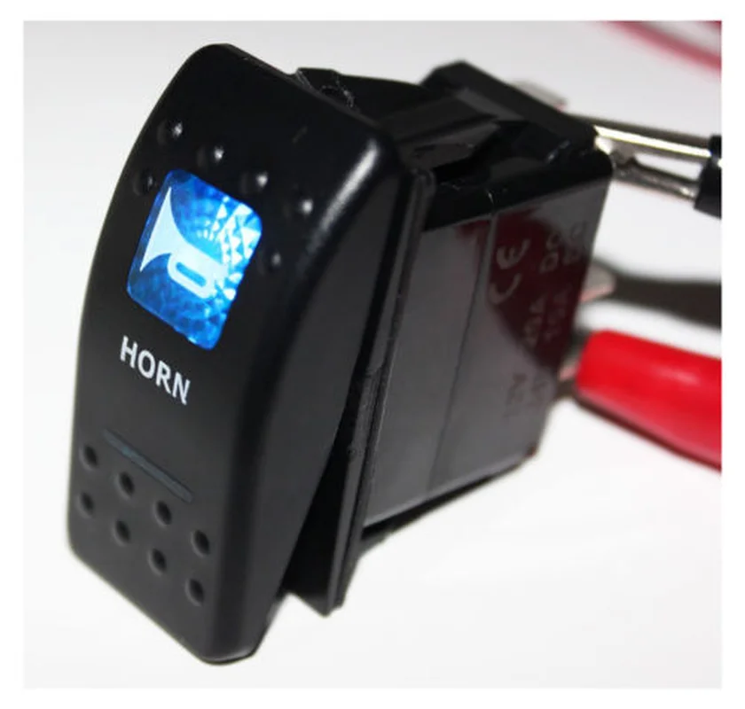 YOCOMYLY Новые 5 шт/упаковка, шпильки 12V 20A синий светодиодный фары Рог Символ Бар генератора сигналов произвольной формы кулисный переключатель автомобиль Лодка