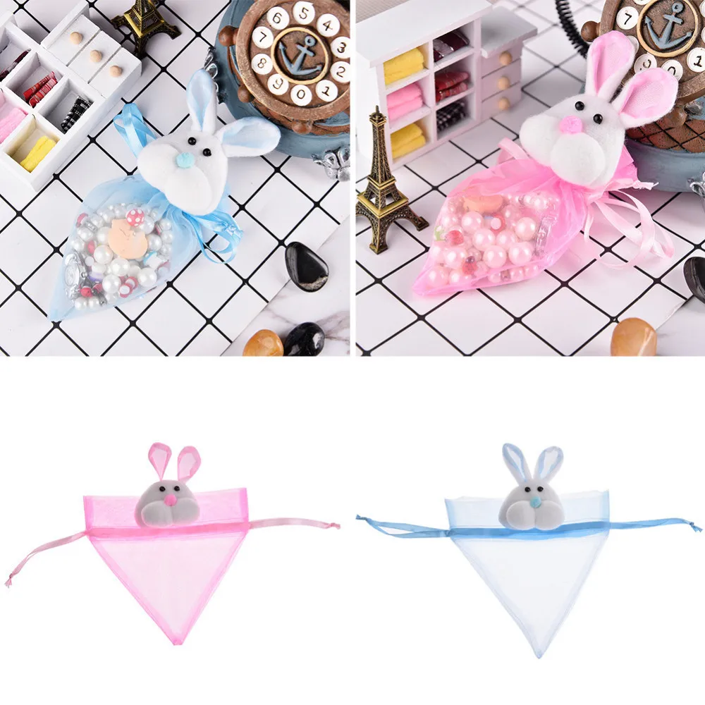 Оптовая продажа 1 шт. Пасхальный кролик конфетная сумка Подарочная на шнурке