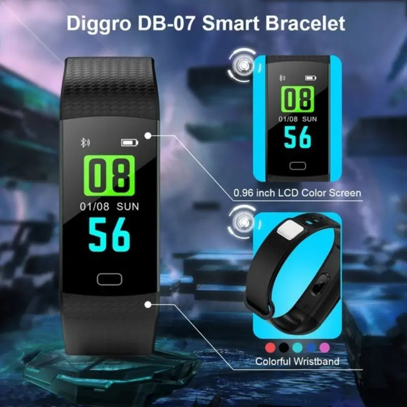 Фитнес-спортивный трекер Bluetooth браслет цветной экран Y5 браслет с монитором сердечного ритма измерение кровяного давления Смарт-часы