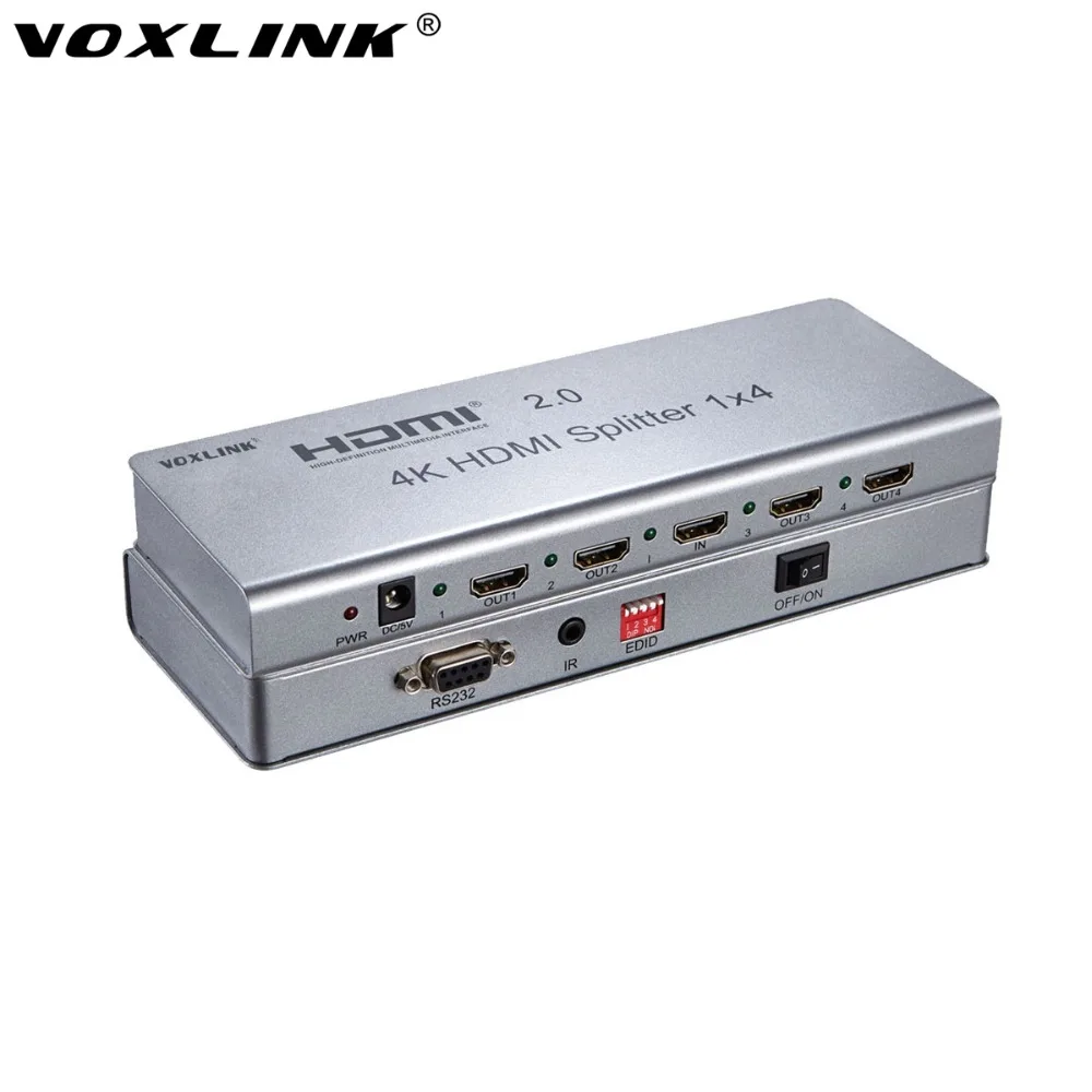 Voxlink 4 К 1x2/1x4/1x8 HDMI Splitter 3D 1080 P 2 порты и разъёмы/4 Порты разъёмы/8 разъёмы hdmi2.0/1.4 Extender