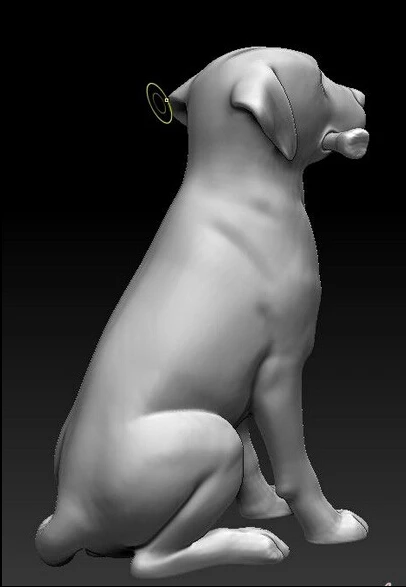 

3d модель, рельef для ЧПУ в STL Dog_4