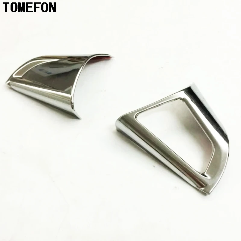 For Chevrolet Trax 2014 2015 ABS Chrome Car Steering Wheel 3 and 9 Oɼlock Decoration Sticker Refitting Decal Stike 2PCS | Автомобили
