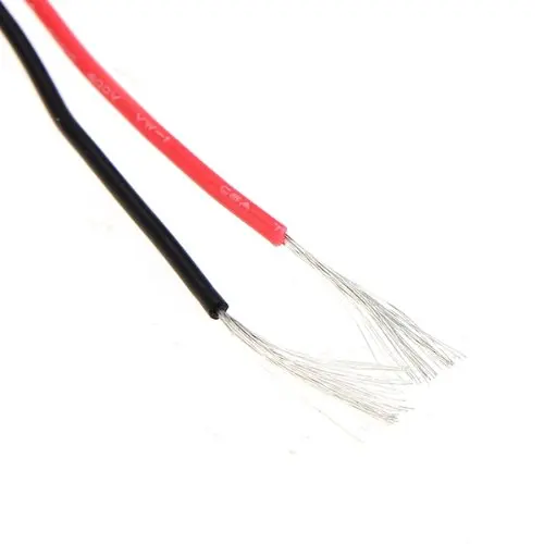 2x 3M 24 Gauge AWG Silicone Rubber Wire Cable Red Black Flexible | Electrical Wires