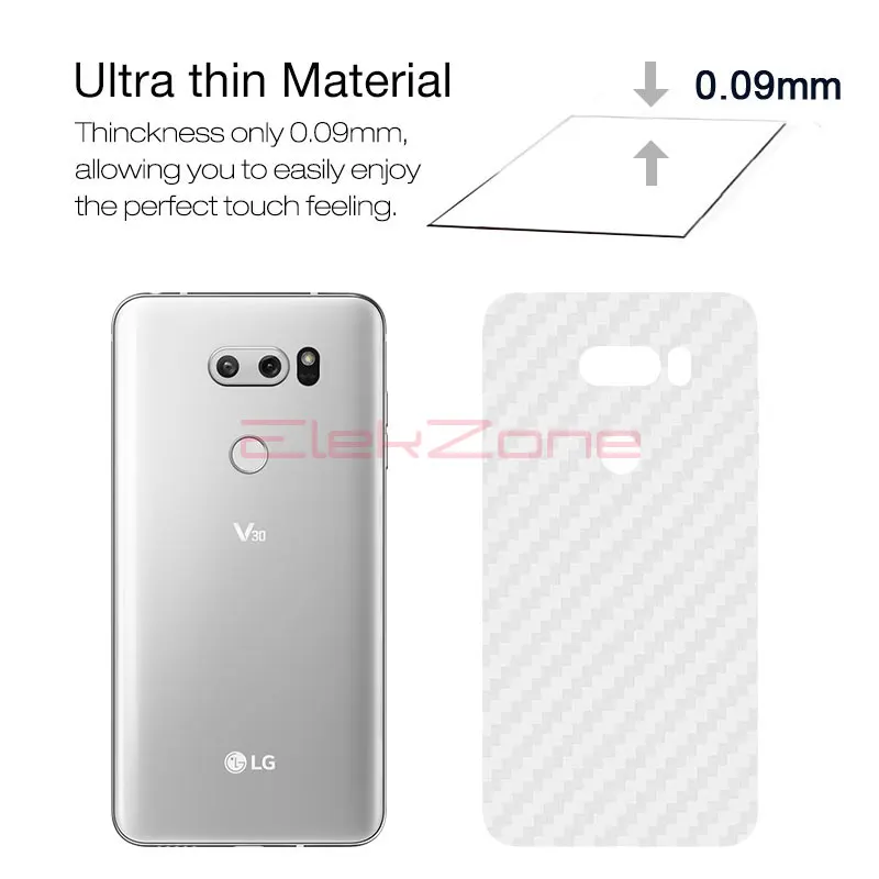 5 шт. для LG G7 G6 Q6 V20 V30 задняя крышка Защитная пленка Plus V40 V50 ThinQ углеродное волокно