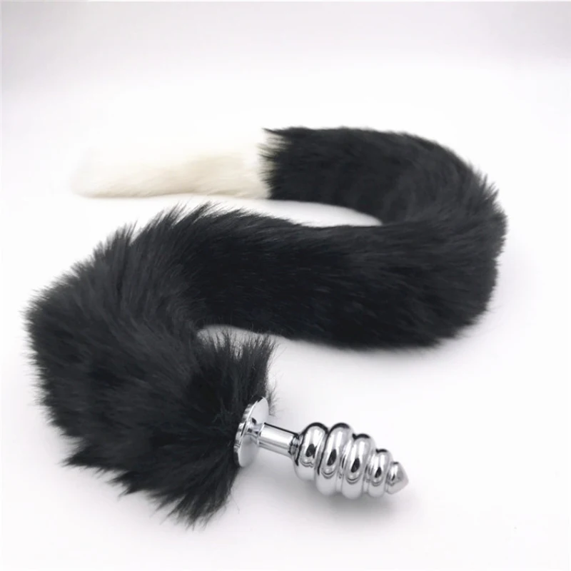 Stainless Steel Anal Plug Tail Long Soft Pretty Love Butt Ass Animal Tails Sex Toys for Couples H8-5-142C | Красота и здоровье