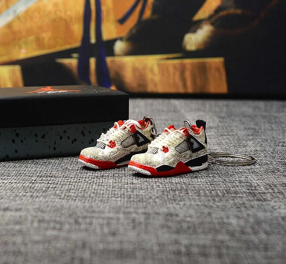 sk023-1 a shoe Дропшиппинг AJ " лазер" тапки брелки 1/6 масштаб 3D мини-кроссовки JORDAN Брелок Кукла аксессуар - Цвет: sk023-1 a shoe