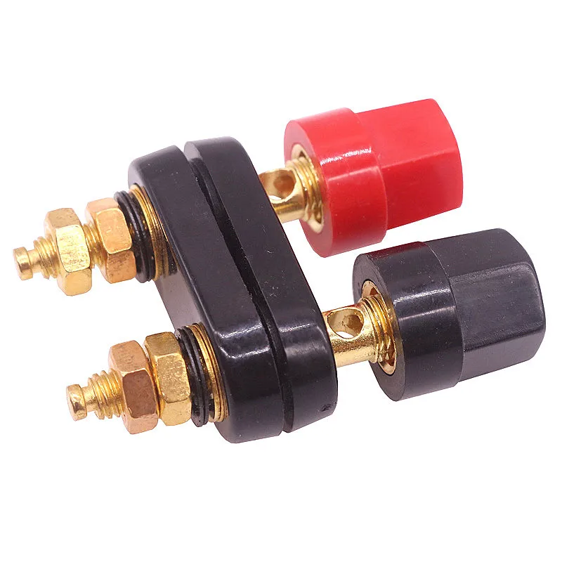 Хит продаж качественные штекеры типа банан пара клемм красный черный разъем