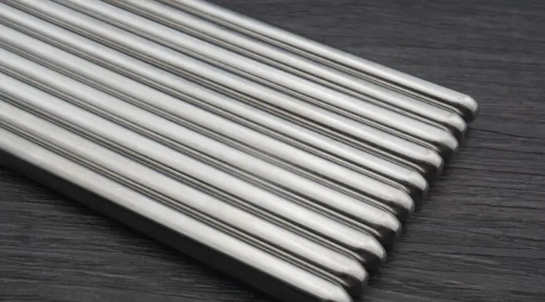 

New Chinese Style Silver Chopsticks 10 Pairs Stainless Steel Resturant High Strength 304 Material Chopsticks