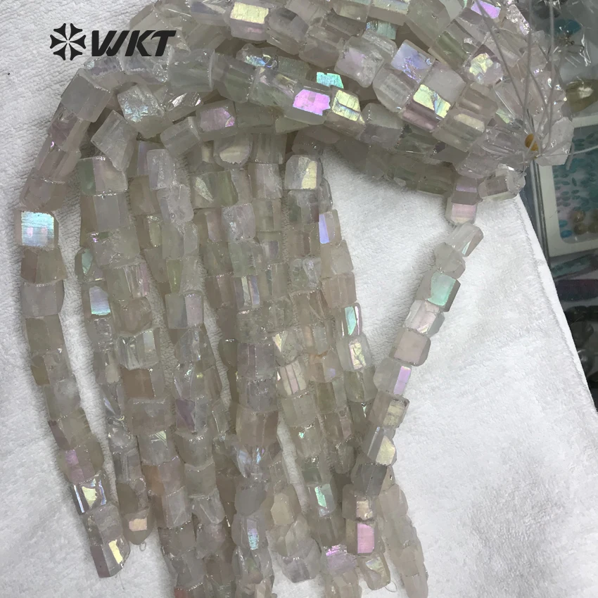 WT-G262 Wholesale Fashion Design Natural Angel aura quartz size 10*15mm each beads 16&quot inch in one strand For Women jewelry | Украшения