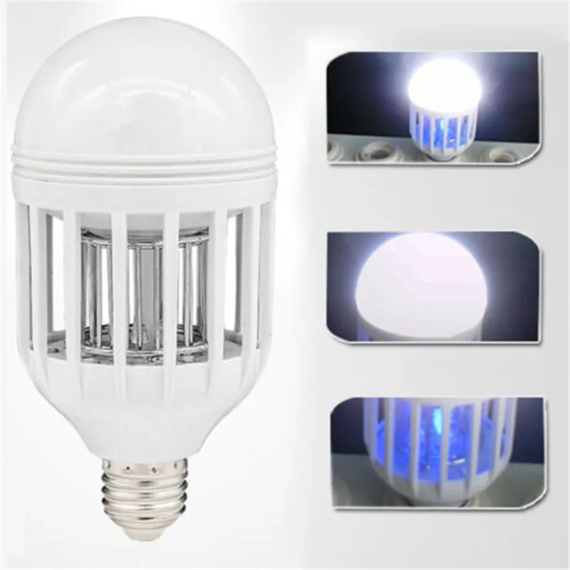 2 в 1 E27 светодиодный лампы с инсектицидная лампа без запаха электрическая ловушка