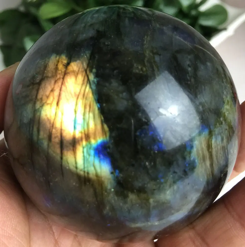 SCY Madagascar Природный лабрадорит кварц хрустальный шар|ball point|crystal wheelball necklace |