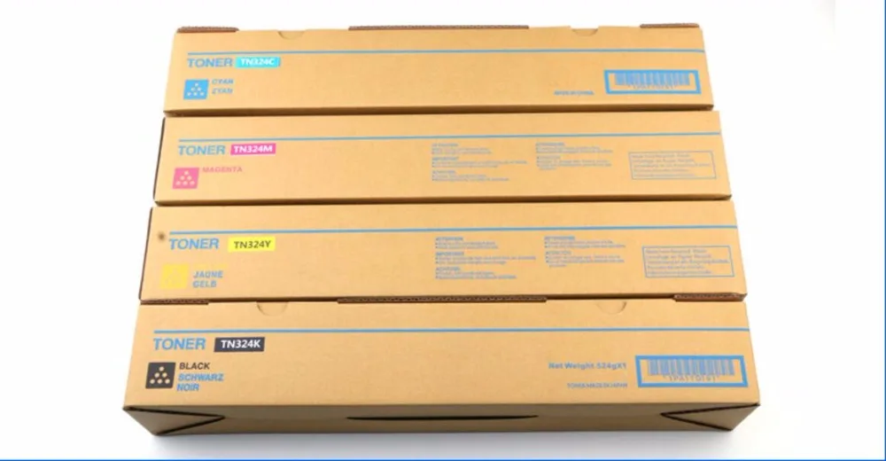 Новый совместимый цветной тонер-картридж Φ TN324 для minolta C258 308 368 kcmy 4pc | Компьютеры и