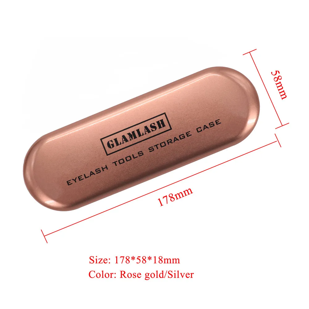 GLAMLASH хранения контейнер из нержавеющей стали ST-11 ST-12 ST-14 ST-15 Пинцет Ящик Контейнер для пинцет Макияж инструмент 5 в 1