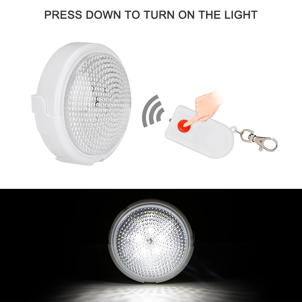 

5 LED Night Light Remote Control/Touch Switch Battery Powered Lamp Smart Cabinets Corridor Light Wall Lamp For Stairway Cabinet