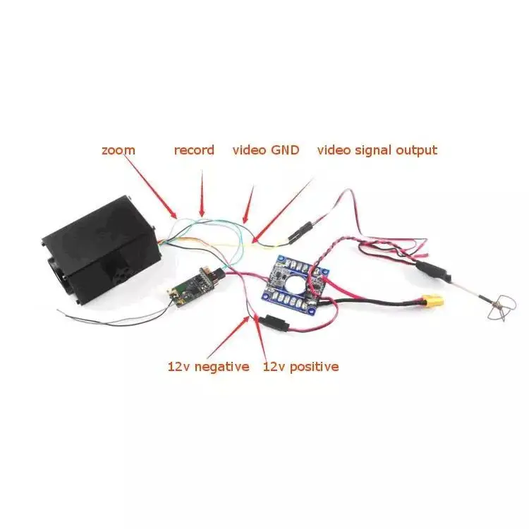 RCtown Happymodel HC700R 1080P HD рекордер 32x зум FPV камера DVR Поддержка 64G SD для дрона