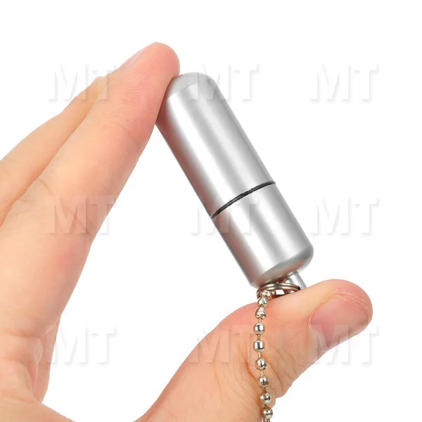 Waterproof Retro Compact Capsule Style Stainless Steel Oil Lighter - Silver | Дом и сад