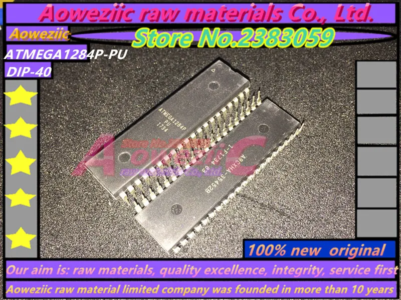 Aoweziic 2017 + 100 новый оригинальный ATMEGA1284P фонарь TQFP44 QFN44 DIP-40 микроконтроллер |
