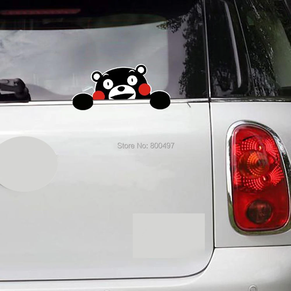 Новейший автомобильный Стайлинг милый супер талисман Kumamon наклейки для