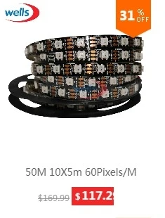 WS2812B умный светодиодный пиксель полосы 30/60/144 светодиодный s/m WS2812 IC SMD 5050 RGB светодиодный полосы света 1 М/4 м/5 м DC5V Водонепроницаемый/не Водонепроницаемый