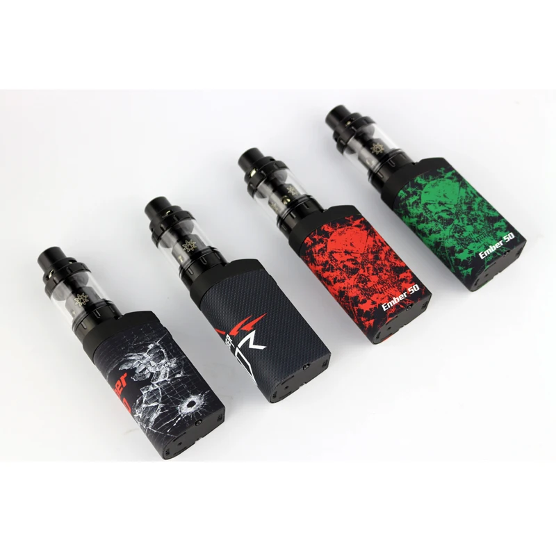 Оригинальный с. dovpo Эмбер 50 тк кит 1500 мАч Вт поле mod с RTA распылителя VAPE|tc kit|box with