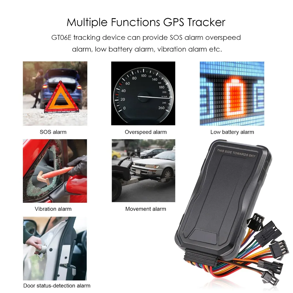 GT06E GPS трекер автомобильный 3G голосовой монитор локатор отслеживание в реальном