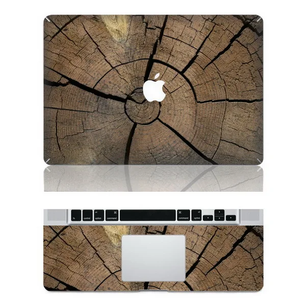 6 Виниловая наклейка с деревянной текстурой, чехол для ноутбука Apple Macbook Pro Air Mac 1" 13" 15 дюймов/Unibody 13 дюймов для ноутбука - Цвет: 6