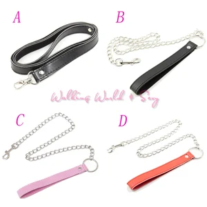 Ошейник для секс-игр, металлическая цепочка-поводок для связывания, аксессуары для фетиша, эротические секс-товары для взрослых, 4 вида