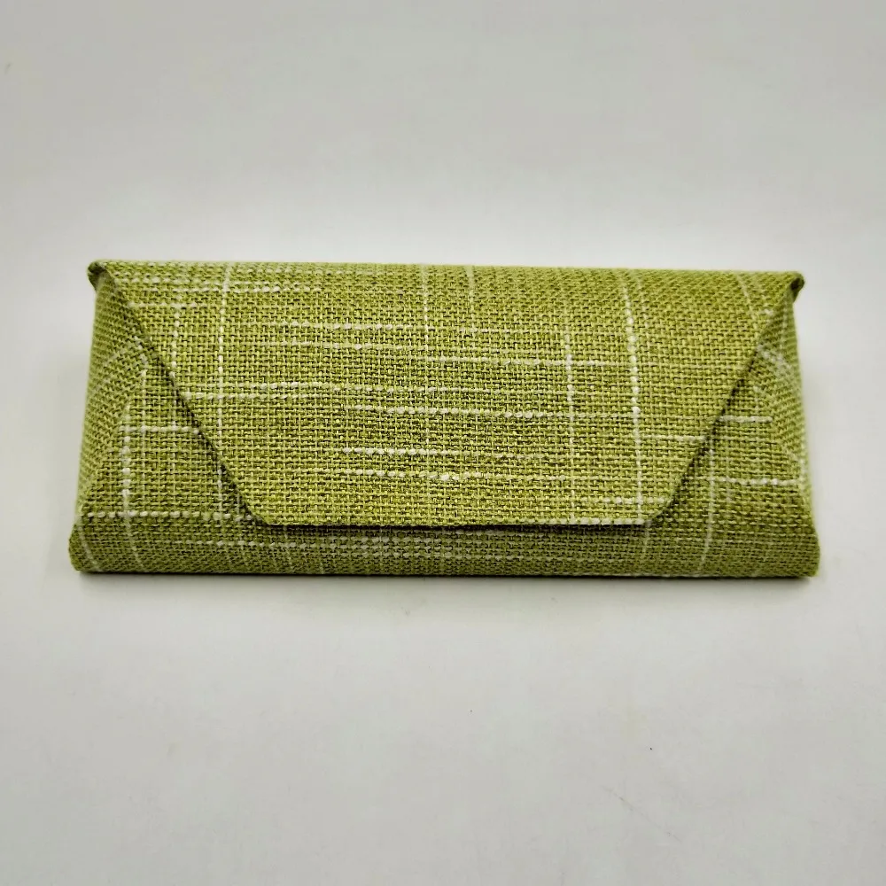 Новые ретро овальные очки коробка солнцезащитные льняные складные Чехол