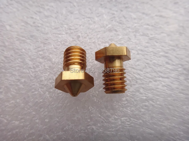 Оптовая продажа 20 шт./лот Металлическая насадка для 3D принтера M6 Резьбовая 0 2 мм/0 3