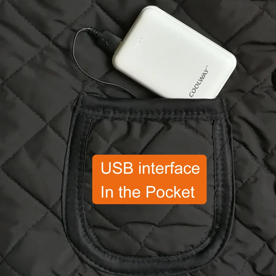 Для мужчин и женщин Открытый USB Инфракрасный нагревательный жилет куртка зимняя гибкая электрическая тепловая одежда жилет для спорта Пешие прогулки