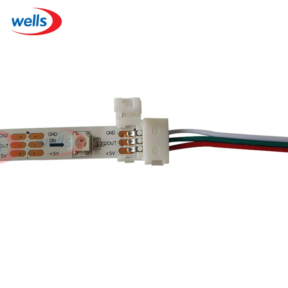 5 шт. 2pin 3pin 4pin RGB Разъем 15 см кабель для 5050 WS2811 WS2812B 3 pin Светодиодные ленты