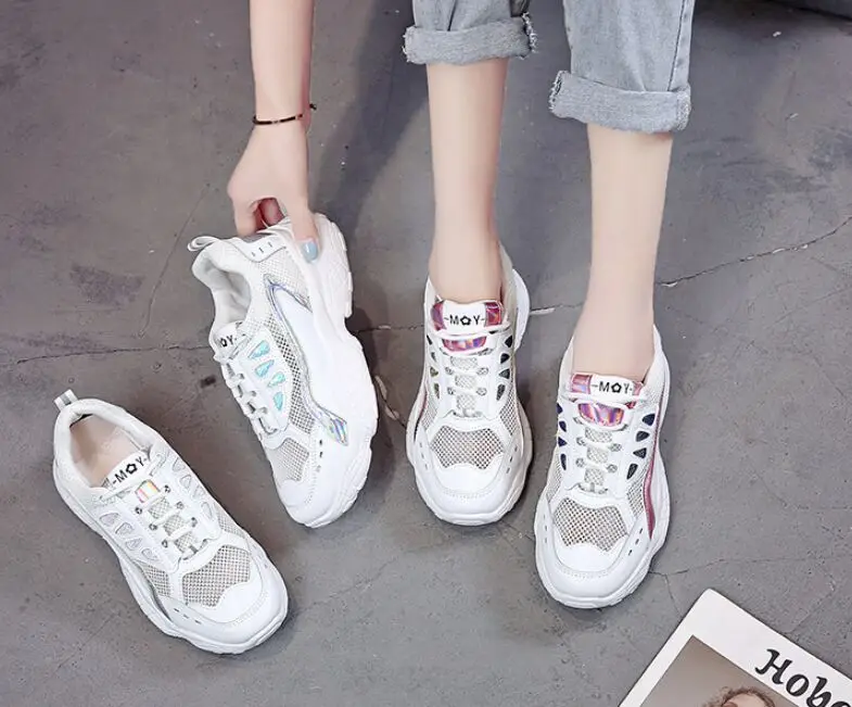 Женские кроссовки с дышащей сеткой ONKE спортивная обувь на шнуровке Zapatillas Mujer