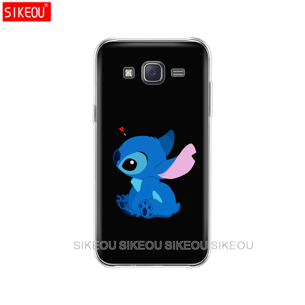 Силиконовый чехол для телефона Samsung Galaxy J1 J2 J3 J5 J7 MINI 2016 2015 prime cute cartoon Lilo Stitch |
