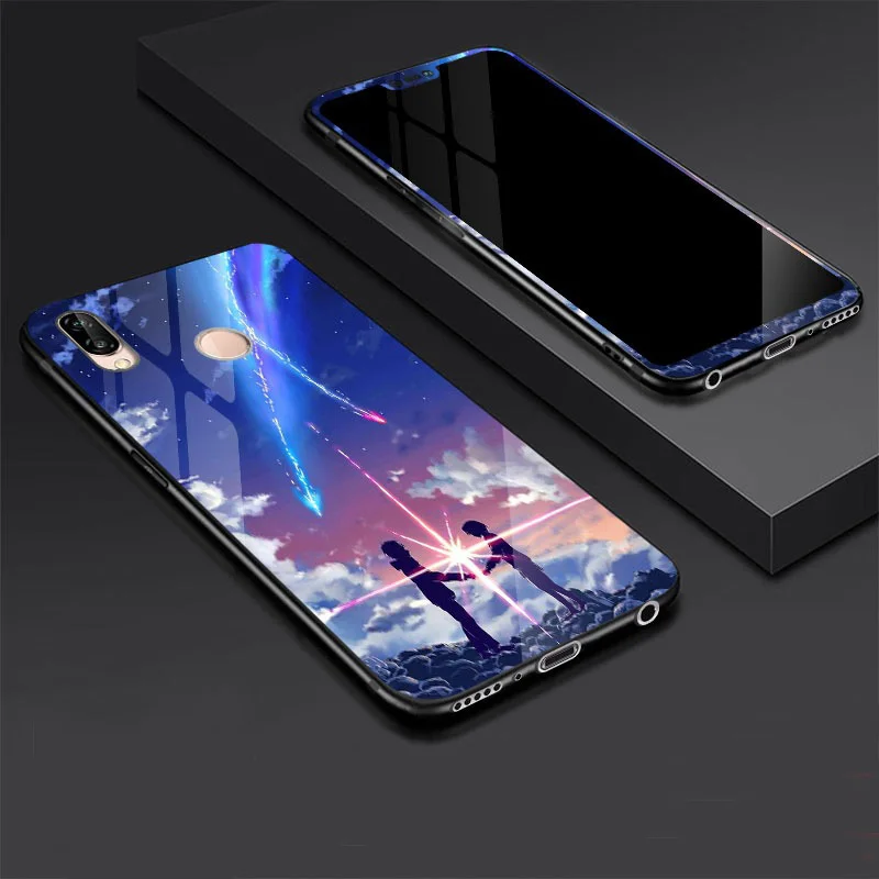 Роскошный чехол из закаленного стекла для Xiaomi Mi 8 A2 Redmi 6 6A S2 задняя крышка с