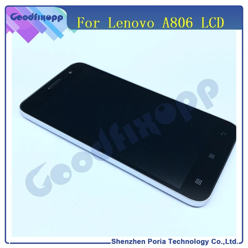 Дисплей для Lenovo A806 сенсорный экран дигитайзер с рамкой в сборе сменный ЖК-дисплей