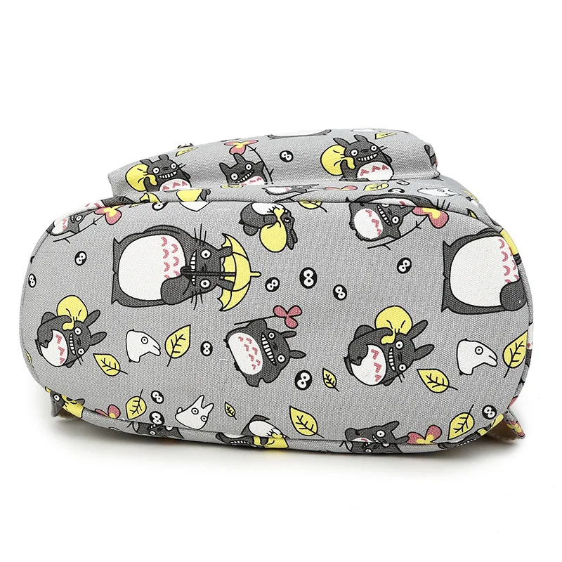 Женский рюкзак Totoro с 3D принтом для путешествий мягкой спинкой школьный ноутбука