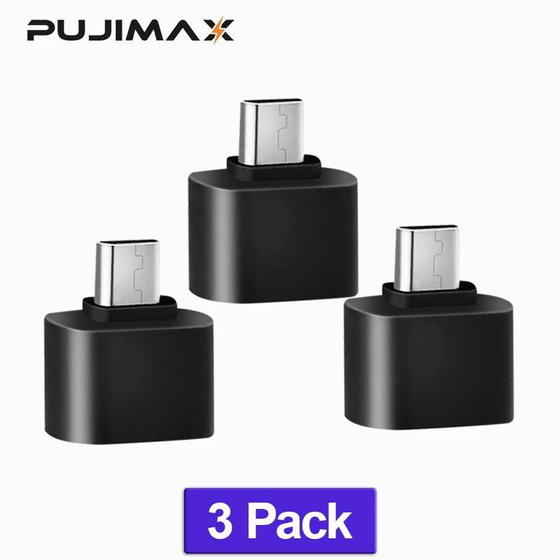 PUJIMAX 3 Упак. Мини OTG адаптер для мобильного телефона планшет кард ридер микро USB
