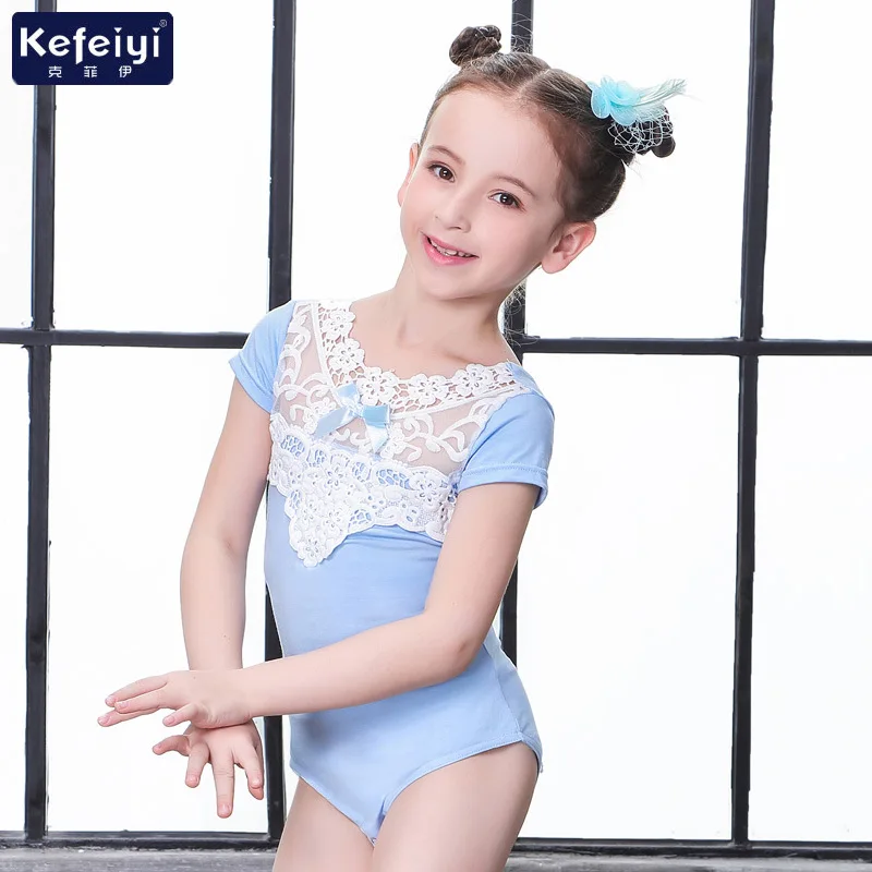 

Girls Lace One-piece Dress Cotton Ballet
